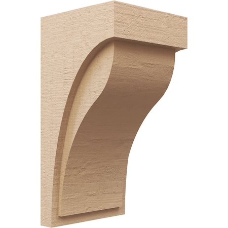 Ekena Millwork 12"W x 12"D x 24"H Wide Helena Rough Cedar Woodgrain TimberThane Corbel, Primed Tan CORUR12X12X24HELRCPR